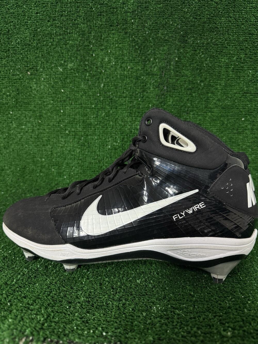 Nike Zoom Flywire Cleats Men’s Size 12.5 Black White